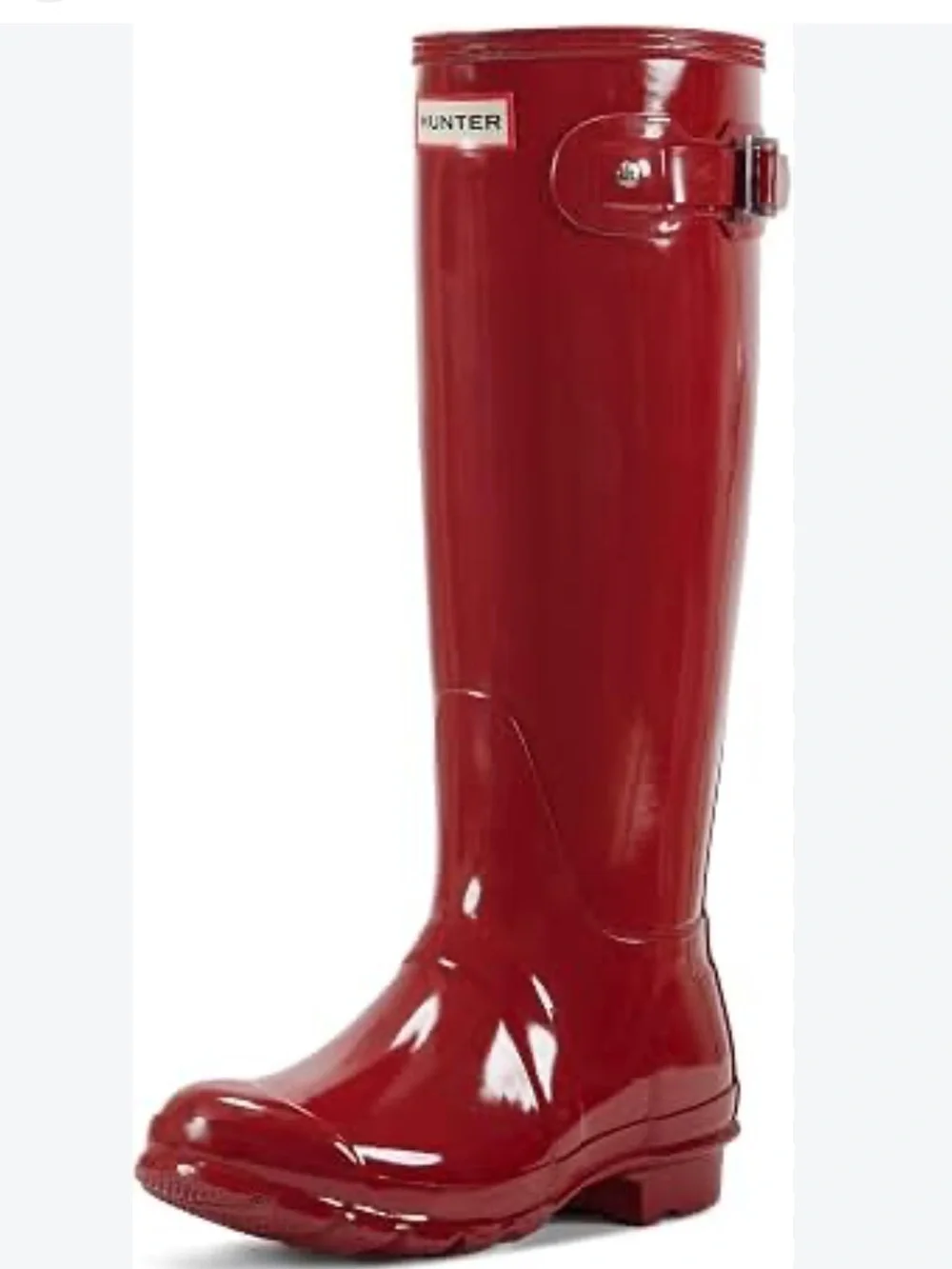Hunter Women's Gloss Red Tall Rain Boots size 7/EU 38 Brand new/no box